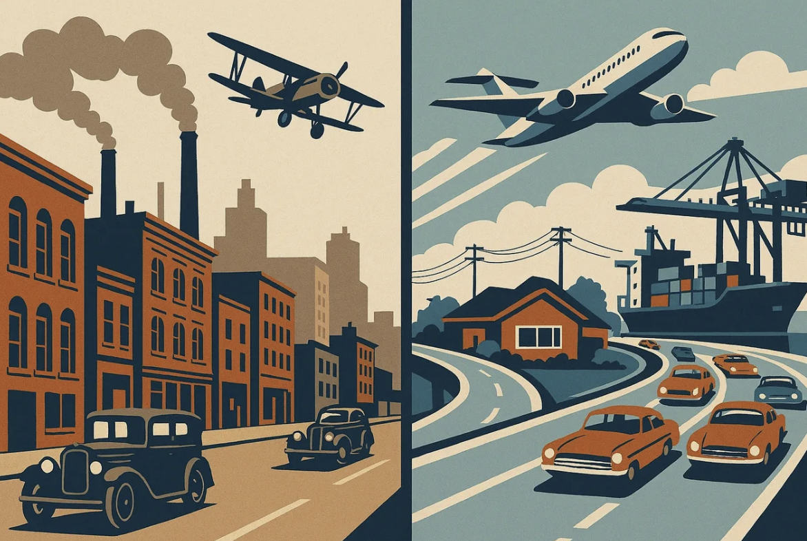 Engines of Change 1920-1970 Cars, Planes, Fridges, Assembly Lines